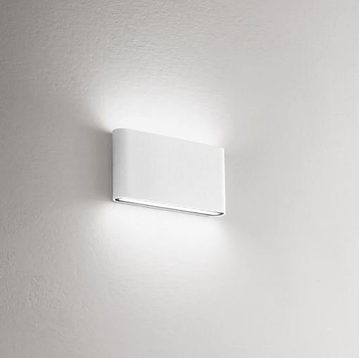 Immagine di Applique Biemissione Led 2x6w Taarhi Bianco Da Esterno IP54 GES880 Gea Led