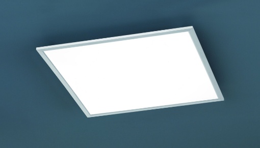 Immagine di Grande Pannello Quadrato Soffitto Parete Led Phoenix Nichel 62x62 cm Trio Lighting