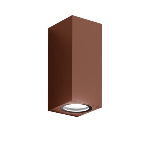 Immagine di Applique Da Esterno Biemissione Alluminio Corten IP44 GES915 Gea Led