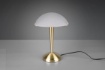 Picture of Lampada Da Tavolo Pilz II Ottone Paralume Vetro Bianco con Sensore Trio Lighting