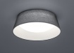 Immagine di Plafoniera Paralume Tessuto Grigio Ponts Led Ø34 cm Trio Lighting