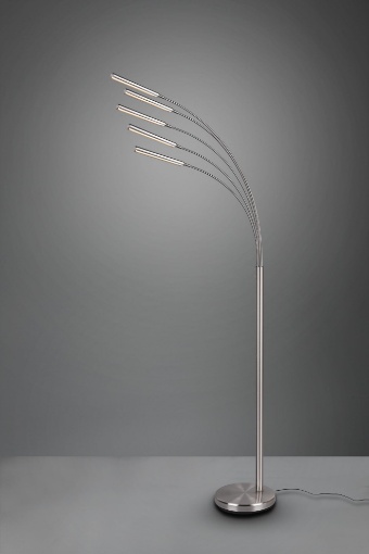 Picture of Piantana Reed 5 Archi Led Nichel Opaco H195 cm Trio Lighting