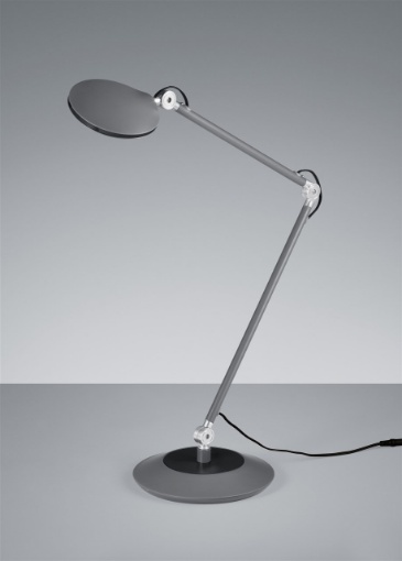 Immagine di Lampada da Scrivania Led 6w Orientabile Roderic Grigio Trio Lighting