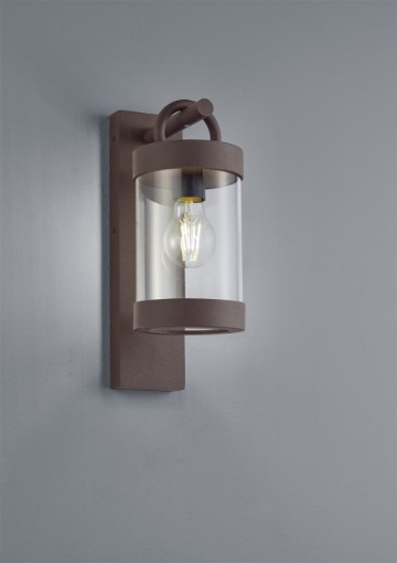 Immagine di Applique Sambesi Ruggine Con Sensore Crepuscolare IP44 Trio Lighting