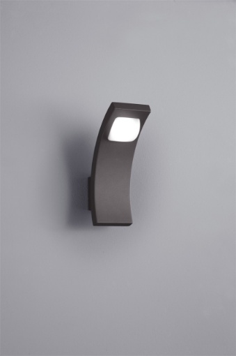 Immagine di Applique per Esterno Seine Led IP54 Antracite Sensore Di Movimento Integrato Trio Lighting