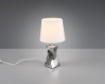 Immagine di Lampada Da Tavolo Abeba Argento Paralume Bianco Ø15 cm Trio Lighting