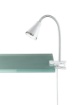 Immagine di Lampada Led con Pinza e Braccio Orientabile Arras Bianco Trio Lighting