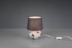 Immagine di Lumetto Moderno Ceramica Bianca e Grigia Bay Ø18 cm Trio Lighting