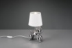 Immagine di Lampada Da Tavolo Bello Argento Paralume Bianco L17 cm Trio Lighting