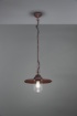 Picture of Sospensione Lanterna Vintage Brenta Ruggine Paralume Vetro IP44 Trio Lighting