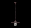 Picture of Sospensione Lanterna Vintage Brenta Ruggine Paralume Vetro IP44 Trio Lighting