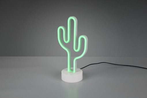 Immagine di Lampada Da Tavolo Cactus Moderna Led Verde H29 cm Trio Lighting