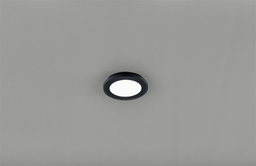 Picture of Plafoniera Rotonda Nera Camillus Led Switch Dimmer 3 Intensità IP44 Trio Lighting