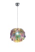 Immagine di Sospensione Clover Cromo Pigna Paralume Multicolor Ø40 cm Trio Lighting