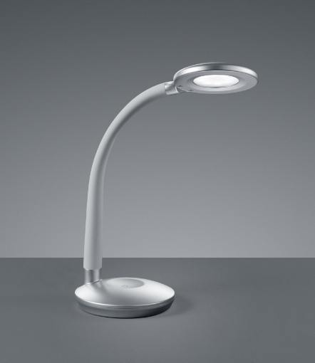 Immagine di Lampada da Scrivania Led 3W Cobra Titanio H32 cm Trio Lighting