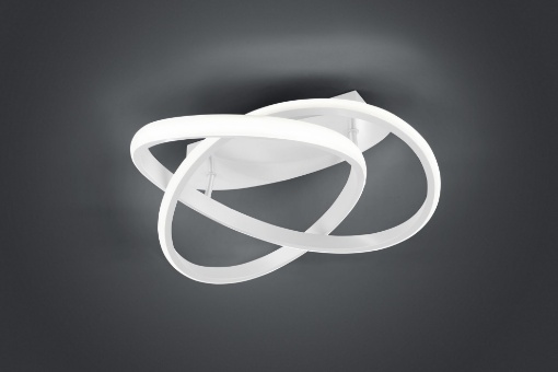 Immagine di Plafoniera Course Bianco Spirale Led 4000k Switch Dimmer Ø45 cm Trio Lighting