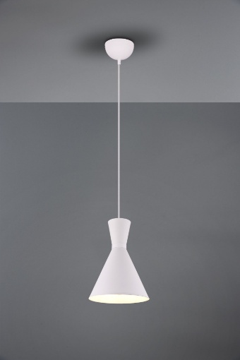 Immagine di Sospensione Singola Doppio Cono Enzo Bianco Trio Lighting