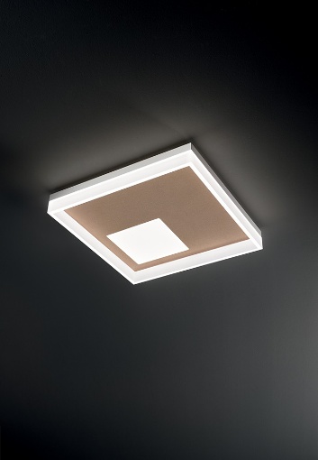 Immagine di Plafoniera Quadrato Led 48w CCT Boxe Oro Perenz 6855 OR CT