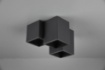 Immagine di Plafoniera 3 Cubi GU10 Fernando Nero Opaco Trio Lighting