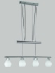 Immagine di Sospensione 4 Luci Saliscendi Freddy Nichel L78 cm Trio Lighting