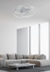 Immagine di Plafoniera Gale Anelli Nichel Led 3 Intensità Luminose Trio Lighting