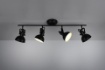 Immagine di Faretto Gina Nero Opaco 4 Spot L79 cm Trio Lighting