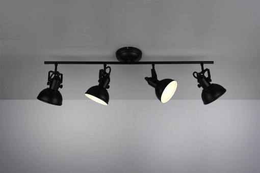 Immagine di Faretto Gina Nero Opaco 4 Spot L79 cm Trio Lighting