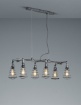 Immagine di Sospensione 6xE27 Industrial Tubi Idraulici Argento Anticato Gotham Trio Lighting