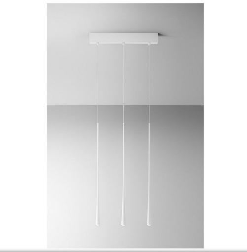 Immagine di Sospensione Binario 3 Luci Imbuto Led 3000k Dafne Small Gea Luce