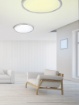 Immagine di Plafoniera Nichel Griffin Led Dimmer Rgbw Ø40 cm Tecnologia Wiz Trio Lighting