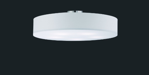 Trio Lighting Hotel lampada comodino acciaio paralume bianco h 55 Moderno  E27