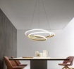 Immagine di Lampadario Moderno Soggiorno Vortice Led 80w Diva Ø85 cm Gea Luce