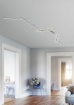 Immagine di Plafoniera Nichel Indira 7 Bacchette Led Sopra e Sotto Switch Dimmer Trio Lighting