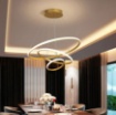 Immagine di Lampadario Sospensione 3 Anelli Led 60w 3000k Iole S3 Gea Luce