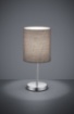 Immagine di Lampada da Tavolo Jerry Cromo Paralume Grigio Ø13 cm Trio Lighting