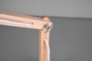 Immagine di Lampada da Scrivania Kimi Fusto Legno Flessibile e Paralume Bianco Trio Lighting