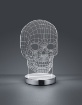 Immagine di Lampada da Tavolo Skull Teschio Led 3000k 6000k Trio Lighting