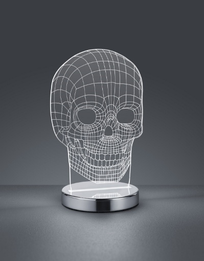 Immagine di Lampada da Tavolo Skull Teschio Led 3000k 6000k Trio Lighting