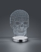 Immagine di Lampada da Tavolo Skull Teschio Led 3000k 6000k Trio Lighting