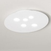 Immagine di Plafoniera Moderna Ovale 5 Luci Led Gx53 Luna P/M Gea Luce