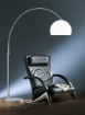 Immagine di Piantana ad Arco Base Effetto Marmo Coppa E27 Sola Trio Lighting