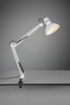 Immagine di Lampada da Scrivania 1xE27 Con Pinza Bianco Tajo Trio Lighting