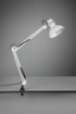 Immagine di Lampada da Scrivania 1xE27 Con Pinza Bianco Tajo Trio Lighting