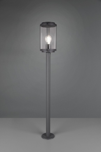 Immagine di Palo Tanaro IP44 Antracite Con Vetro Lanterna H100 cm Trio Lighting