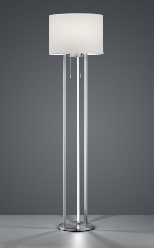 Immagine di Piantana Tandori Nichel Paralume Bianco H156 cm Trio Lighting