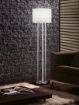 Immagine di Piantana Tandori Nichel Paralume Bianco H156 cm Trio Lighting