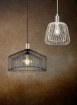 Picture of Sospensione Gabbia In Metallo Nero Tanja 1xE27 Ø39 cm Trio Lighting