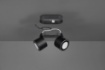 Immagine di Plafone 2 Spot Led Doppia Emissione L18 cm Taurus Nero Trio Lighting