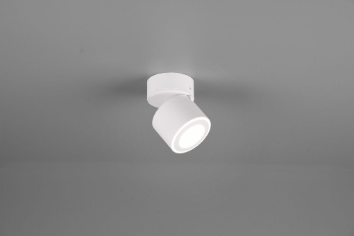 Immagine di Spot Led Orientabile Doppia Accensione Ø8 cm Taurus Bianco Trio Lighting