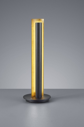 Immagine di Lampada Da Tavolo Moderna Led Texel H47 cm Nero E Oro Trio Lighting